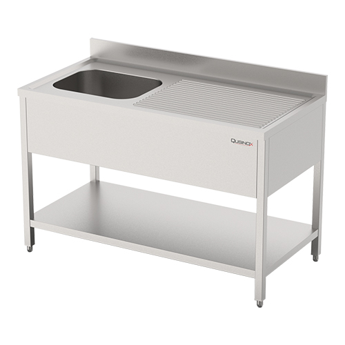 Qusinox spoeltafel |120cm| 381113