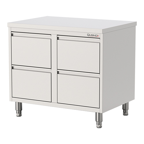 Qusinox werktafel |080cm| gesloten 380144