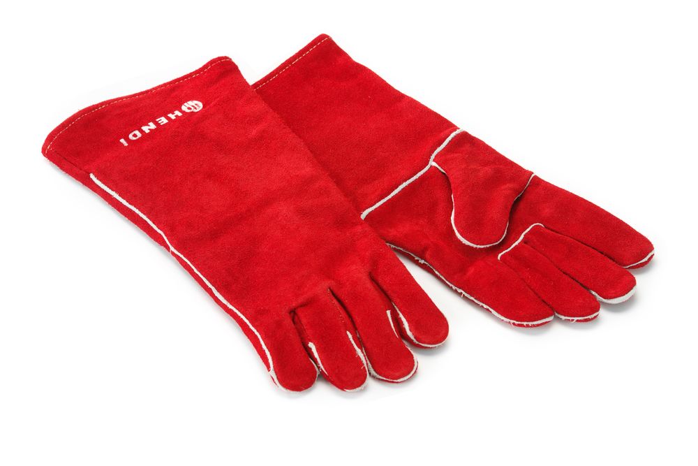 HENDI Hittebestendige handschoenen, leer 556580