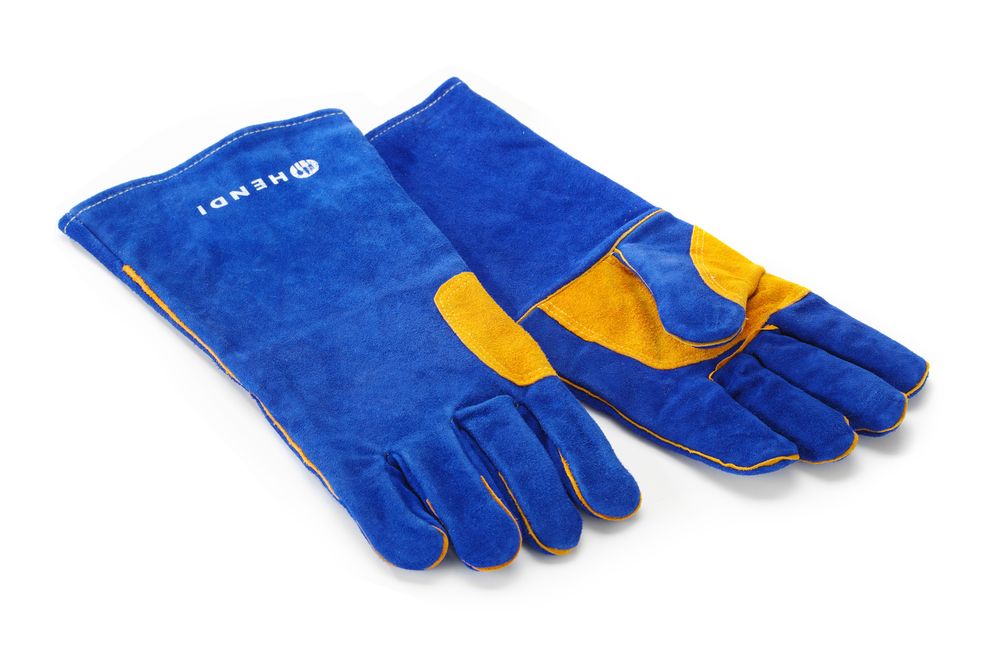 HENDI Hittebestendige handschoenen, leer 556597
