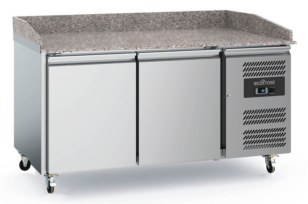 Combisteel PIZZAWERKBANK 2 DEURS  MET WIELEN 7950.5135