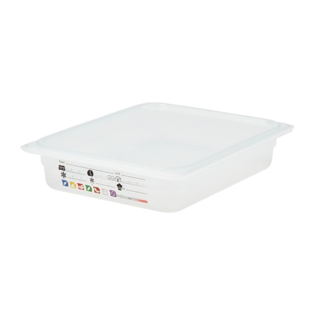 Cambro Safetrak IML polypropyleen voedselopslagbak 1/2 GN 65mm