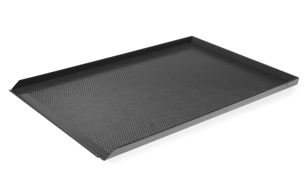 HENDI Tray, geperforeerd, anti-aanbak, 3 randen 808221