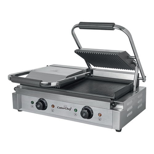CaterChef contactgrill |glad-geribbeld| 688420