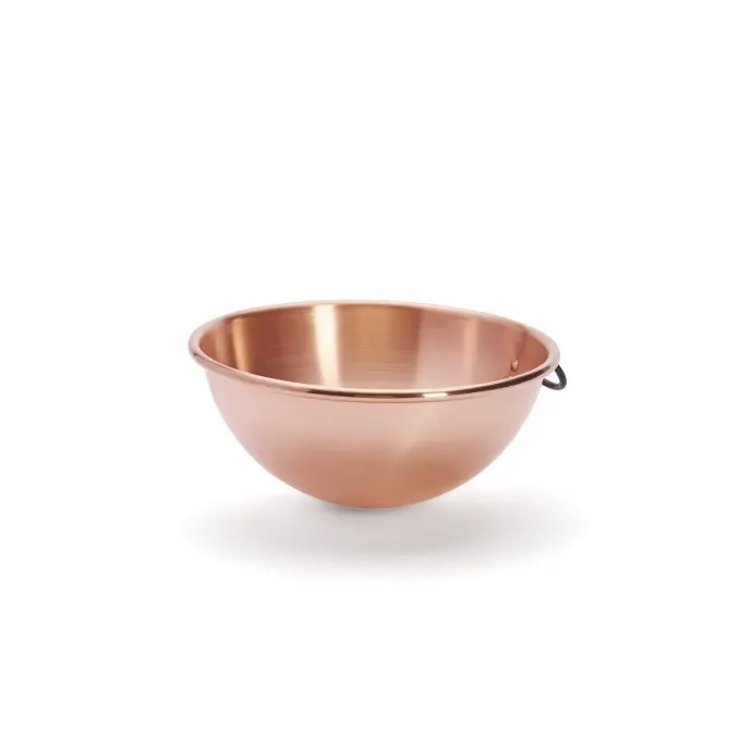 Beslagkom koper - 26 cm - halfrond / conisch -  De Buyer