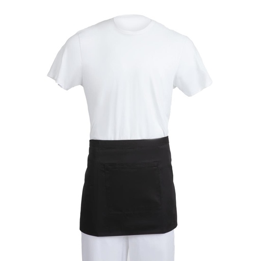 [B131] Whites korte sloof zwart