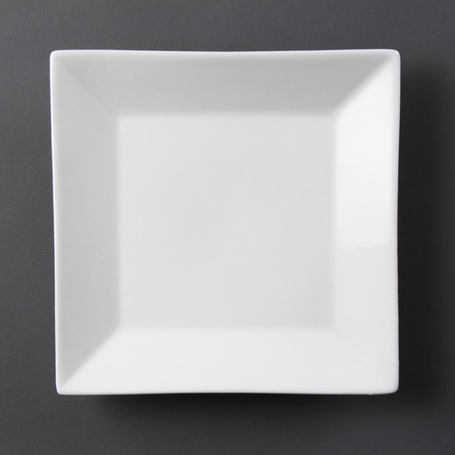 [C360] Olympia Whiteware vierkant bord 25cm (6 stuks)