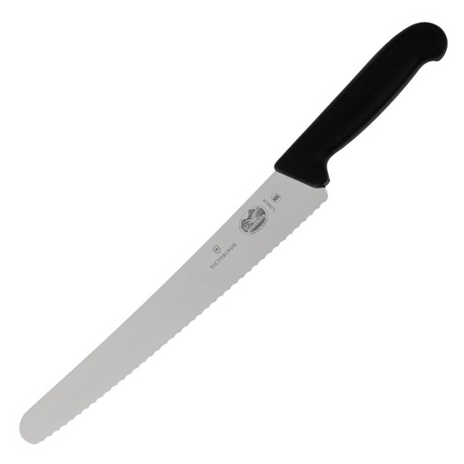 [C663] Victorinox Fibrox gekarteld bakkersmes 25,5cm