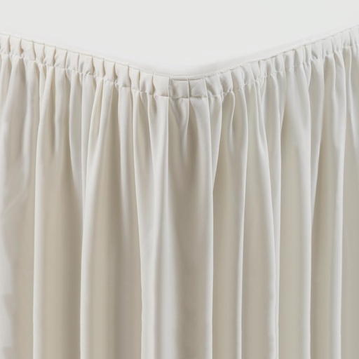 [CB085] Tafelkleed met rok crème - plissé