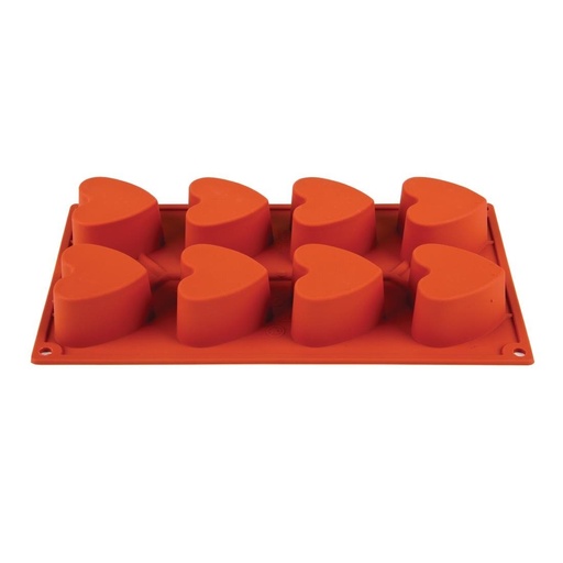 [CB167] Pavoni Formaflex silconen bakvorm 8 hartjes
