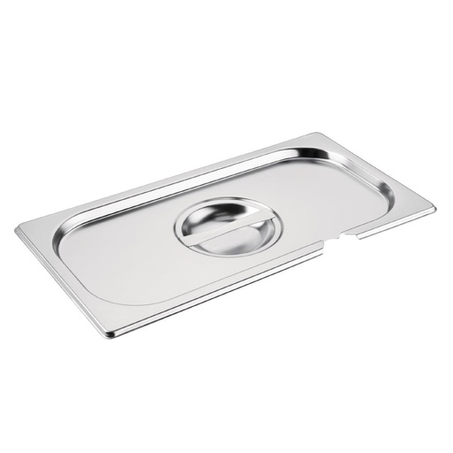 [CB173] Vogue RVS deksel met lepeluitsparing GN 1/3