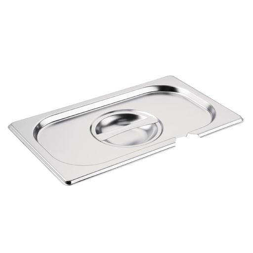 [CB174] Vogue RVS deksel met lepeluitsparing GN 1/4