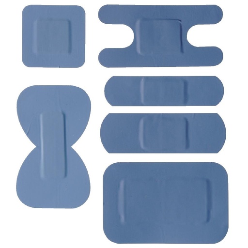 [CB441] Blauwe pleisters assorti (100 stuks)