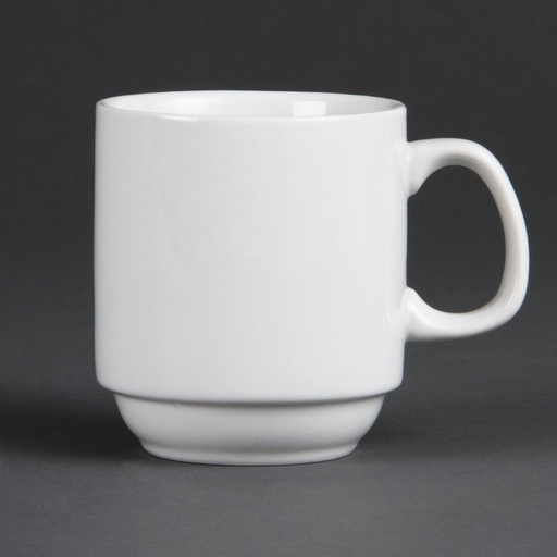 [CB461] Olympia Whiteware stapelbare mok 28,4cl (12 stuks)