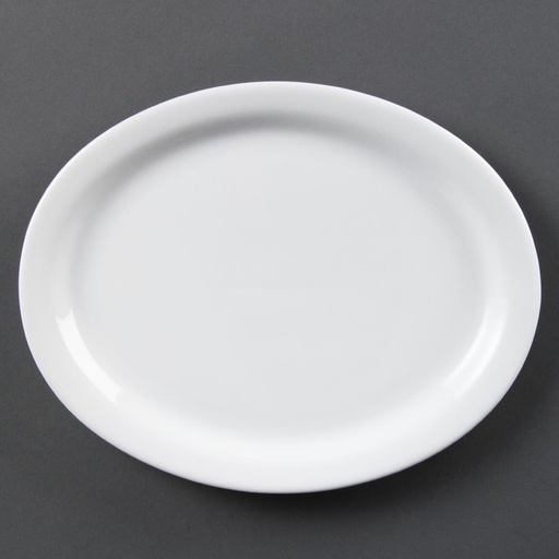 [CB477] Olympia Whiteware ovale serveerschalen 25cm (6 stuks)