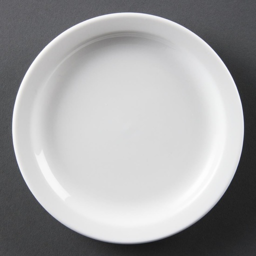 [CB486] Olympia Whiteware borden met smalle rand 15cm (12 stuks)