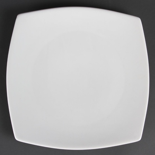 [CB493] Olympia Whiteware vierkante borden met afgeronde hoeken 27cm (6 stuks)