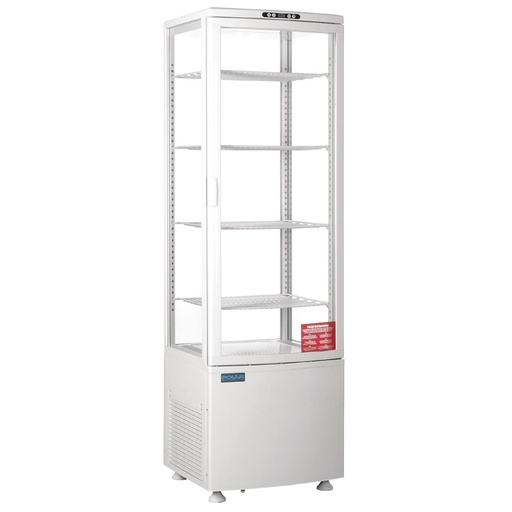 [CB509] Polar C-serie koelvitrine met gebogen deur 235L