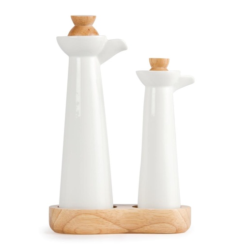 [CB705] Olympia Whiteware olie en azijnset