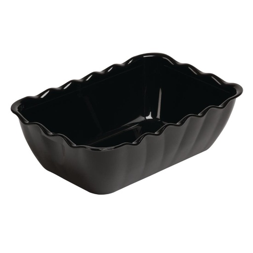 [CB753] Olympia Kristallon SAN kom zwart 2L 8,5(h) x 26(b) x 17,5(d)cm