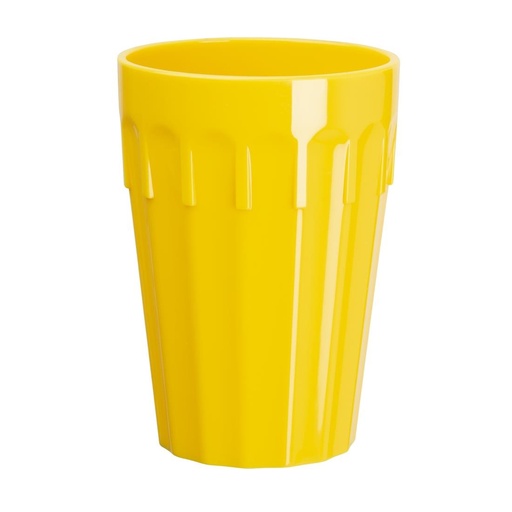 [CB775] Olympia Kristallon polycarbonaat bekers 26cl geel (12 stuks)