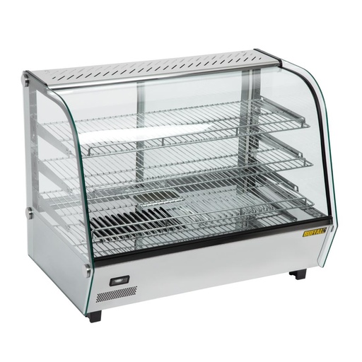 [CD232] Buffalo warmhoudvitrine 160L 67(h) x 86,8(b) x 56,8(d)cm