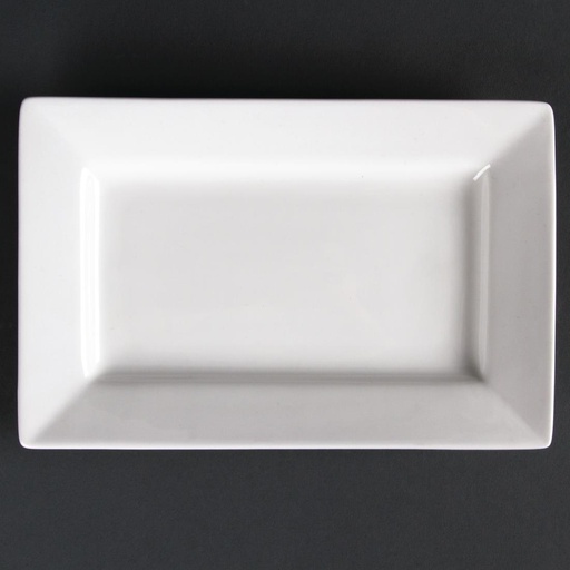 [CD629] Olympia Lumina rechthoekige schalen met brede rand 20x13cm (6 stuks)