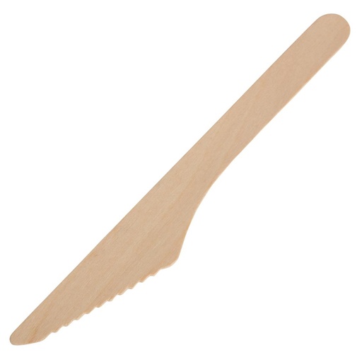 [CD902] Fiesta Compostable biologisch afbreekbare houten messen 16,5cm (100 stuks)