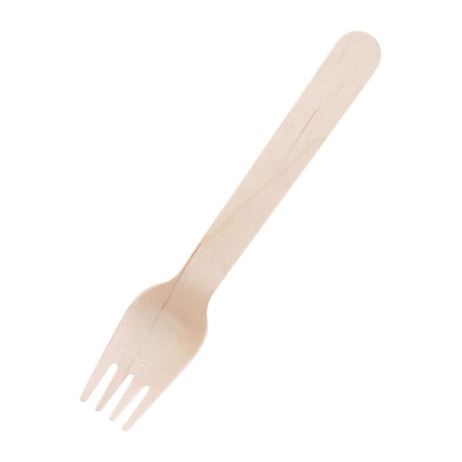 [CD903] Fiesta Compostable biologisch afbreekbare houten vorken 15,5cm (100 stuks)