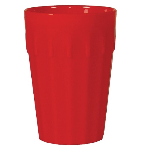 [CE273] Olympia Kristallon polycarbonaat bekers 14,2cl rood (12 stuks)