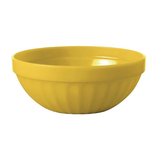 [CE274] Olympia Kristallon polycarbonaat fruitschaaltjes geel (12 stuks)