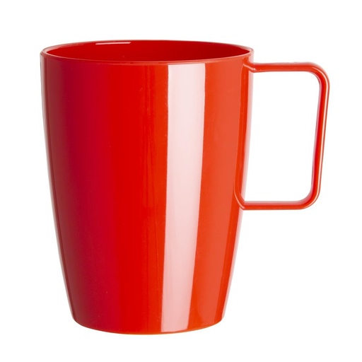 [CE289] Olympia Kristallon polycarbonaat bekers met oor rood (12 stuks)