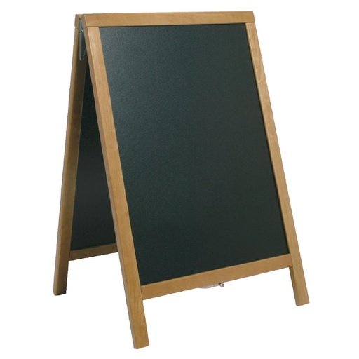 [CE414] Securit Duplo teakhouten stoepbord 85x55cm