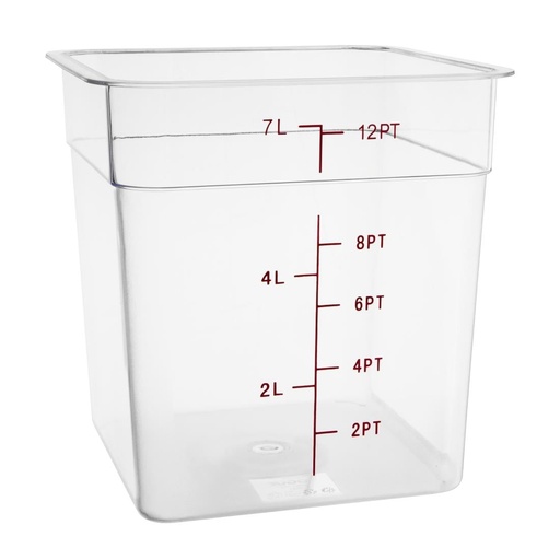 [CF023] Hygiplas polycarbonaat voedseldoos vierkant 7L