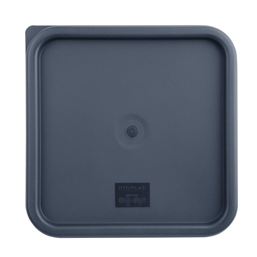 [CF045] Hygiplas vierkant deksel blauw groot