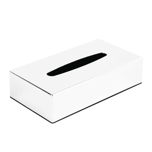 [CF121] Bolero rechthoekige tissuebox van chroom