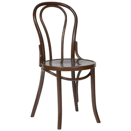 [CF139] Fameg buighouten bistrostoelen walnootkleur (2 stuks)