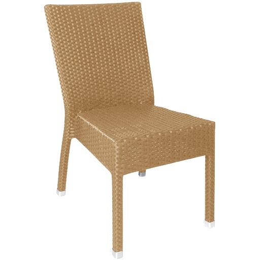 [CF158] Bolero kunststof rotan stoel naturel (4 stuks)