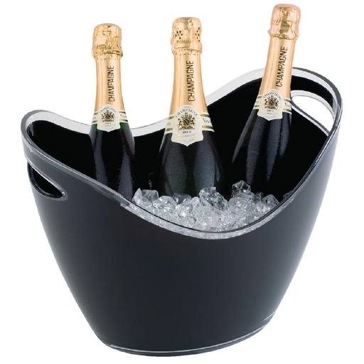 [CF311] APS acryl champagne bowl groot zwart
