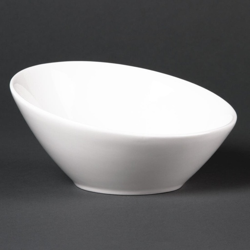 [CF383] Olympia Lumina hellende ovale schalen 14,8cm (6 stuks)