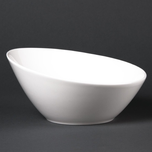 [CF384] Olympia Lumina hellende ovale schalen 20,2cm (6 stuks)