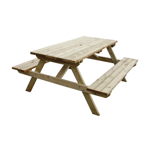 [CG095] Rowlinson houten picknicktafel 150cm
