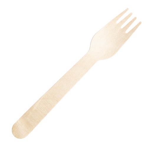 [CH083] Fiesta Compostable individueel verpakte houten vorkjes (500 stuks)