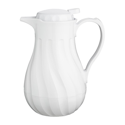 [CH119] Olympia swirl thermoskan wit 1,2L