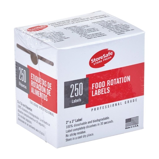 [CJ648] Cambro StoreSafe voedseletiketten (6x 250 stuks)