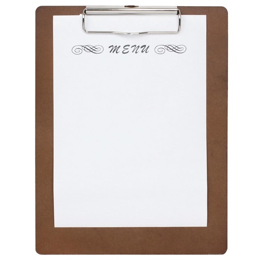 [CL174] Olympia houten menu klembord A4