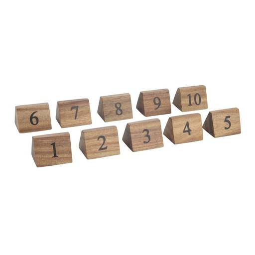 [CL392] Olympia houten tafelnummers 1-10