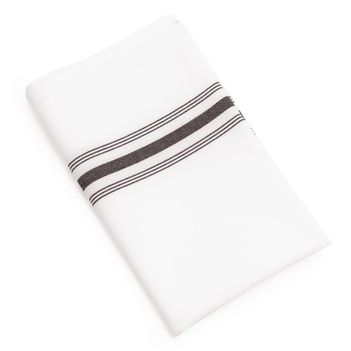 [CM318] Servetten zwart gestreept (10 stuks)