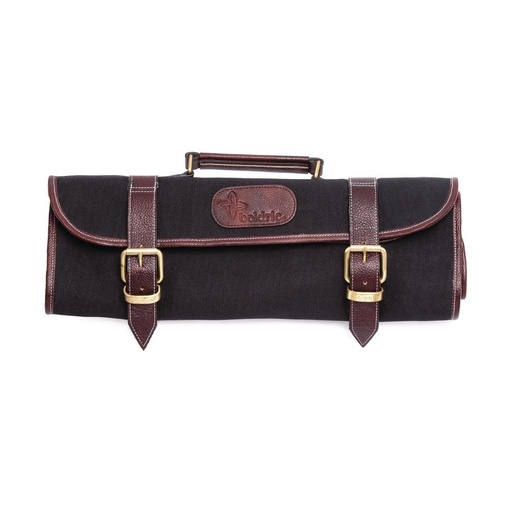 [CM555] Boldric canvas messenfoedraal zwart 9-delig