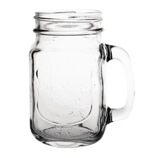 [CM698] Olympia mason jar drinkglazen met tekst 450ml (12 stuks)